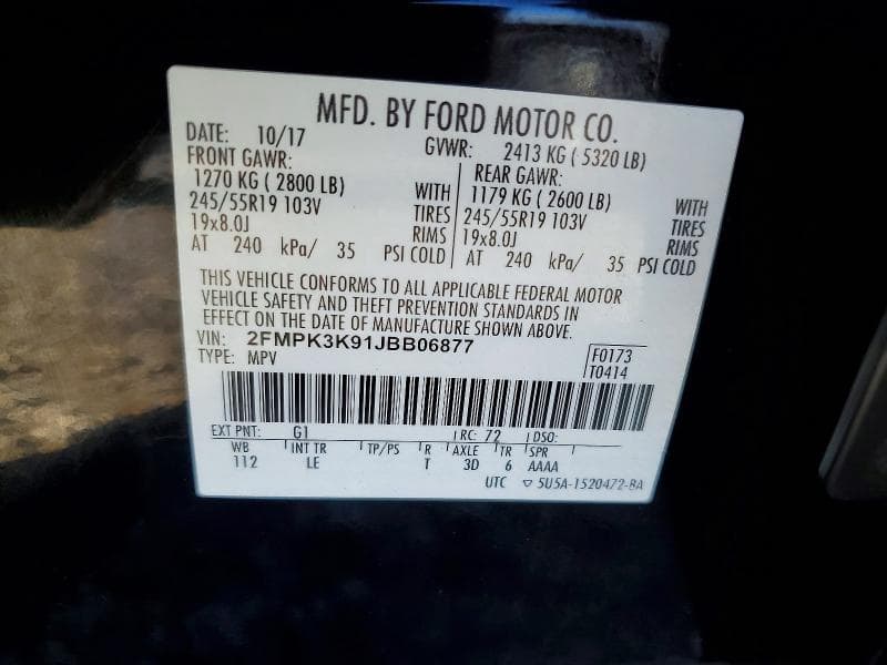 2018 FORD EDGE TITANIUM 13