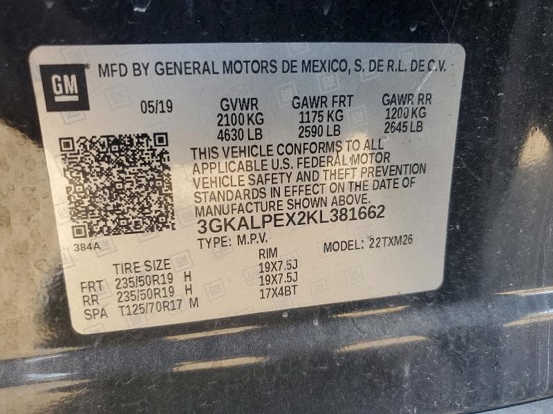2019 GMC TERRAIN SLT 12