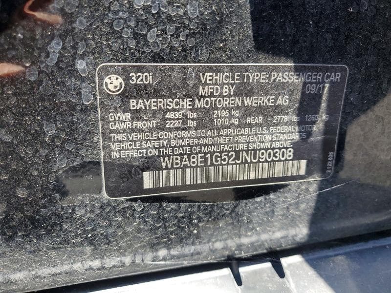 2018 BMW 320 I 12