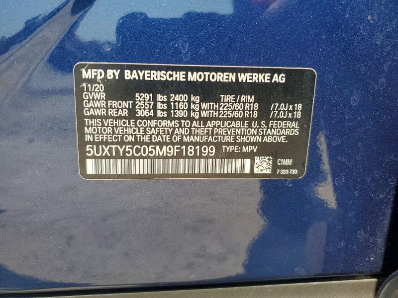 2021 BMW X3 XDRIVE30I 14