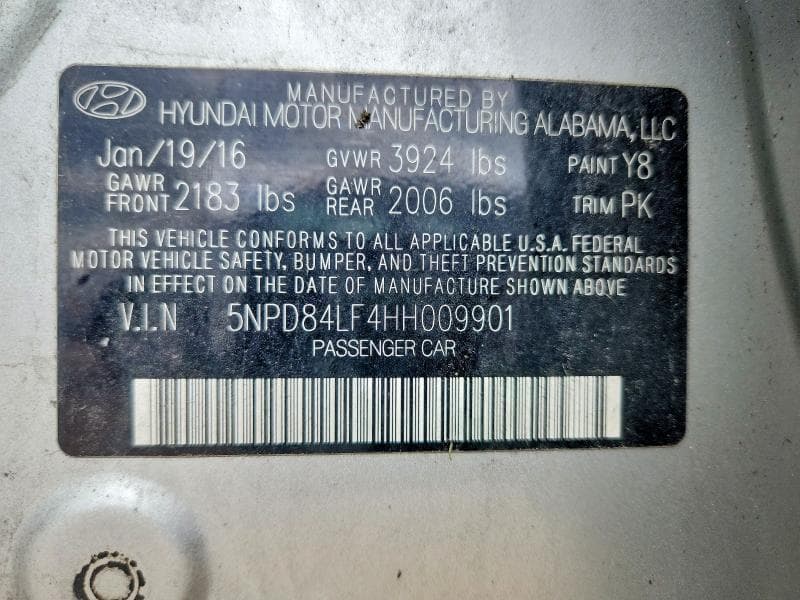 2017 HYUNDAI ELANTRA LIMITED 13