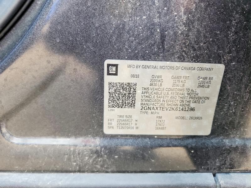2019 CHEVROLET EQUINOX LT 13