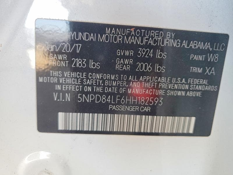2017 HYUNDAI ELANTRA VALUE EDITION 12