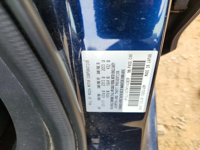 2017 MAZDA 6 TOURING 12