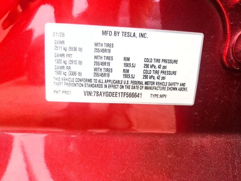 2026 TESLA MODEL Y 12