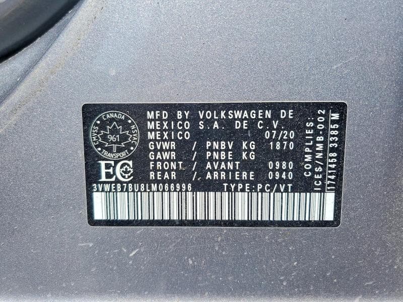 2020 VOLKSWAGEN JETTA SEL 13