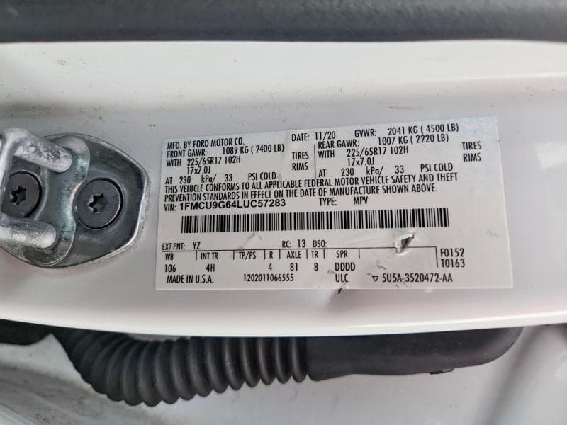 2020 FORD ESCAPE SE SE 13