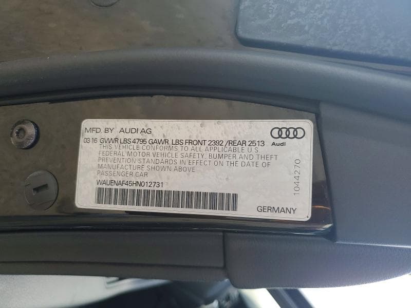 2017 AUDI A4 PREMIUM PLUS 12