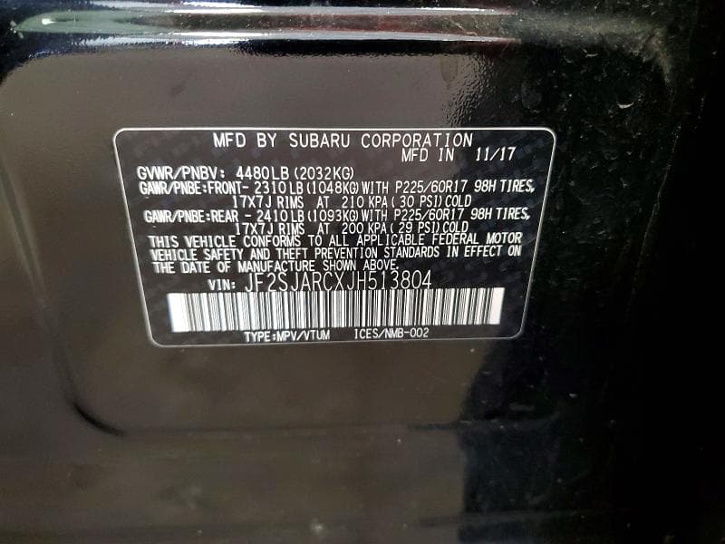 2018 SUBARU FORESTER 2.5I LIMITED 14