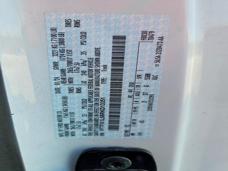 2024 FORD F150 XL 12