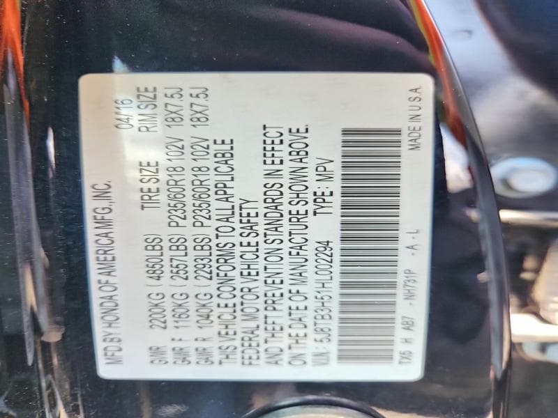 2017 ACURA RDX TECHNOLOGY 13