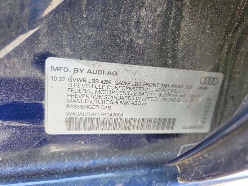 2023 AUDI A3 PREMIUM 12