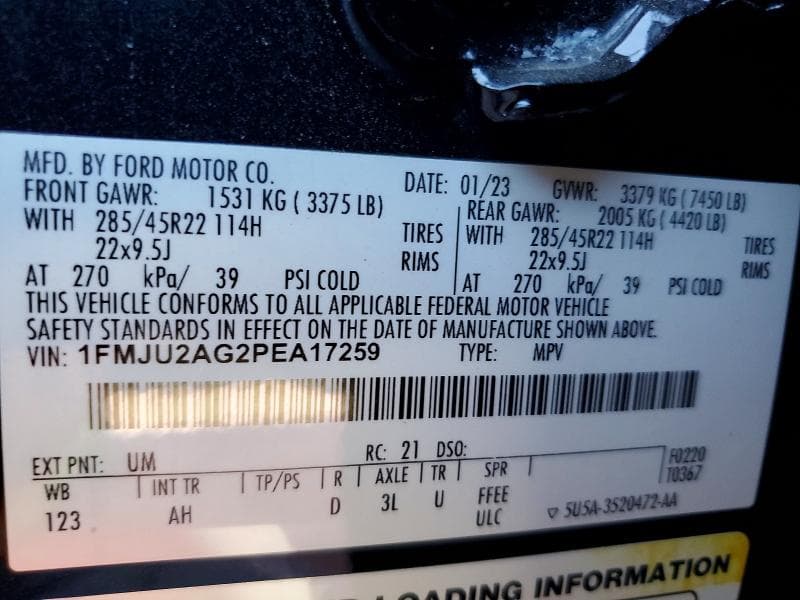 2023 FORD EXPEDITION LIMITED 13