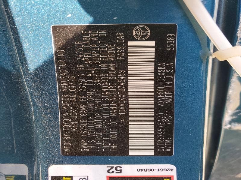 2026 TOYOTA CAMRY SE 12