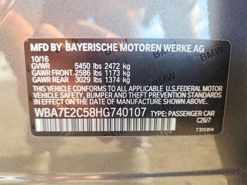 2017 BMW 740 I 12