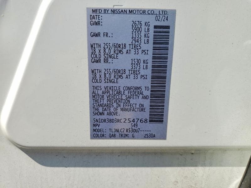 2024 NISSAN PATHFINDER ROCK CREEK 14