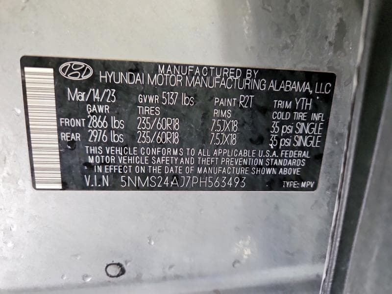 2023 HYUNDAI SANTA FE SEL 12