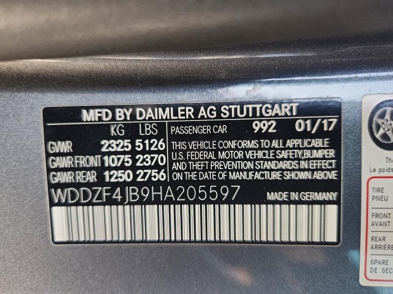 2017 MERCEDES-BENZ E 300 12