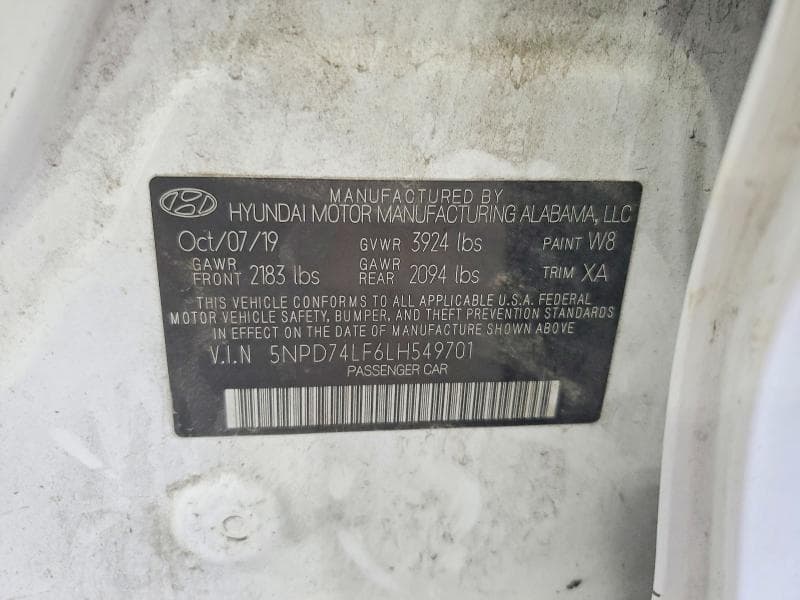 2020 HYUNDAI ELANTRA SE 12