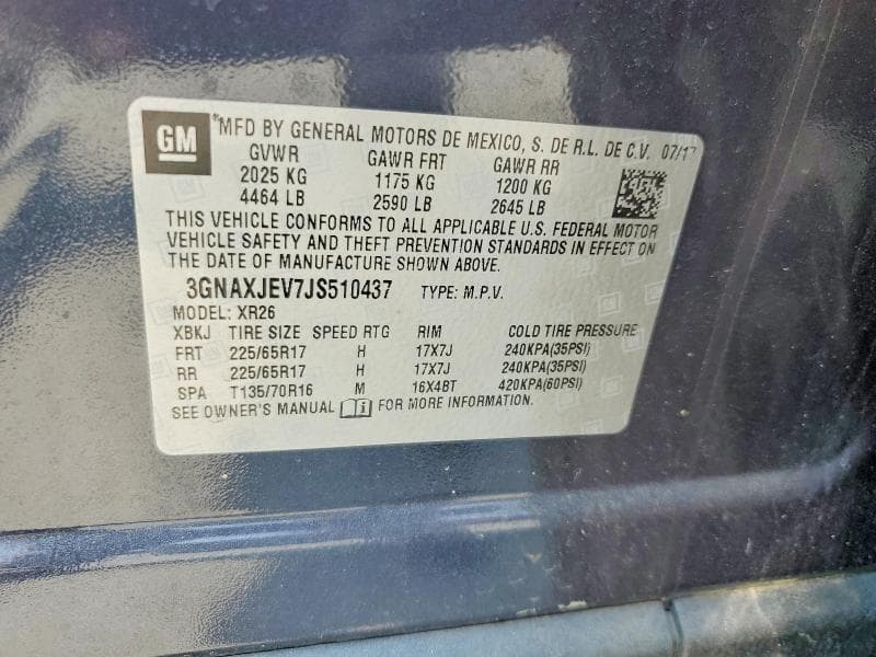 2018 CHEVROLET EQUINOX LT 13