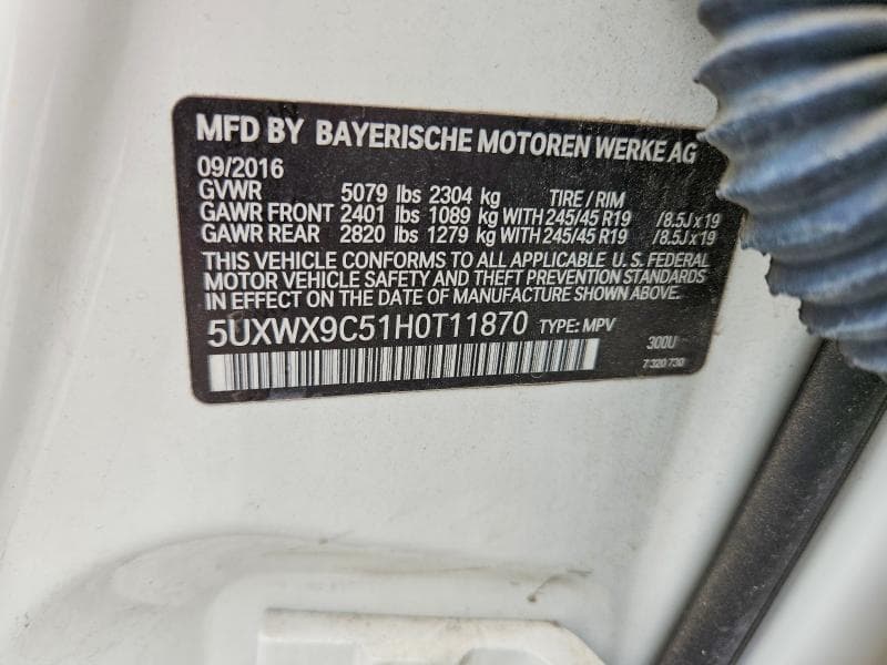 2017 BMW X3 XDRIVE28I 14