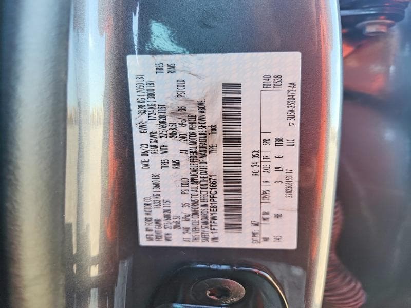 2023 FORD F150 SUPERCREW 12