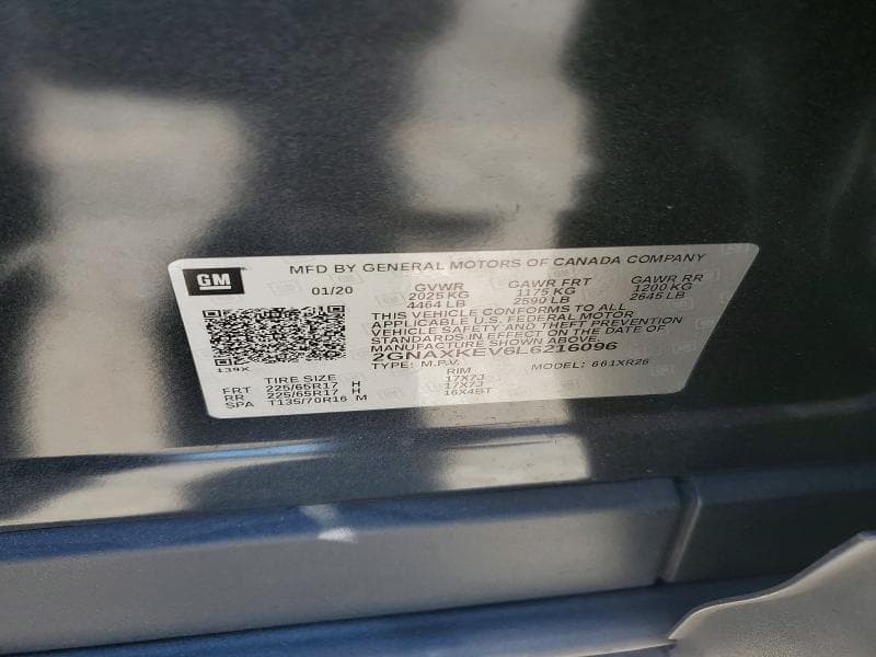 2020 CHEVROLET EQUINOX LT 13