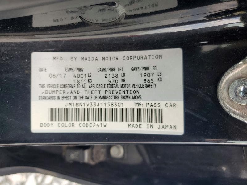 2018 MAZDA 3 TOURING 12