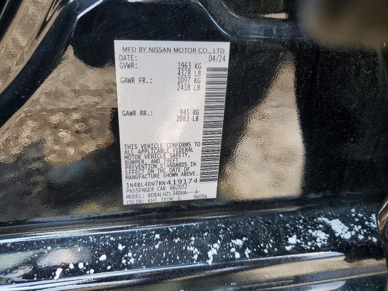 2024 NISSAN ALTIMA SV 12