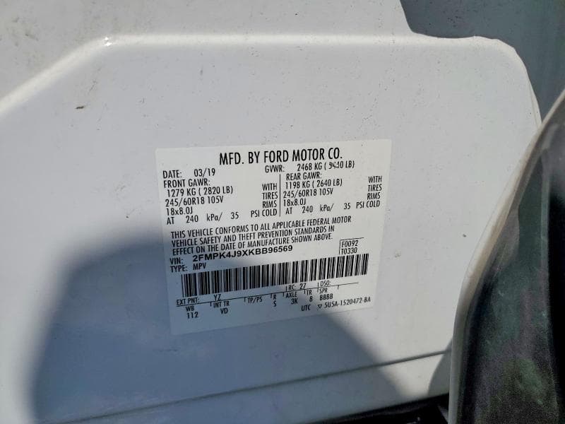 2019 FORD EDGE SEL 13