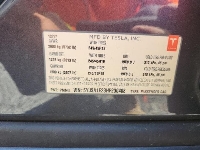 2017 TESLA MODEL S 12