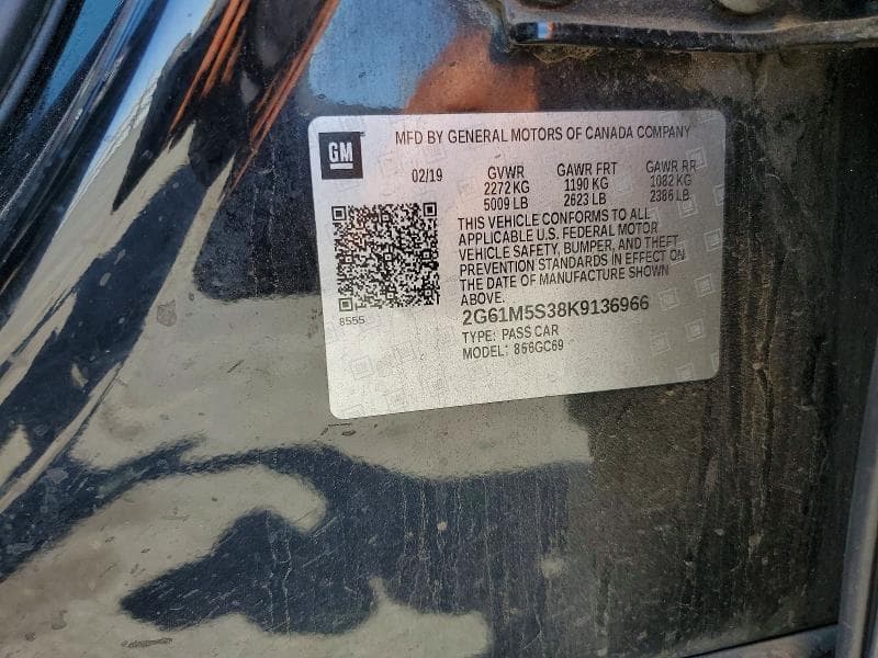 2019 CADILLAC XTS LUXURY 12