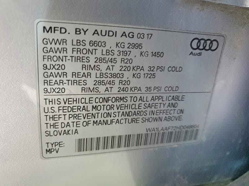 2017 AUDI Q7 PREMIUM PLUS 13