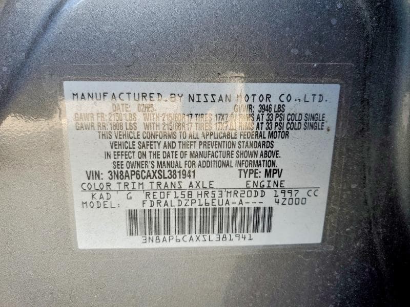 2025 NISSAN KICKS SV 13