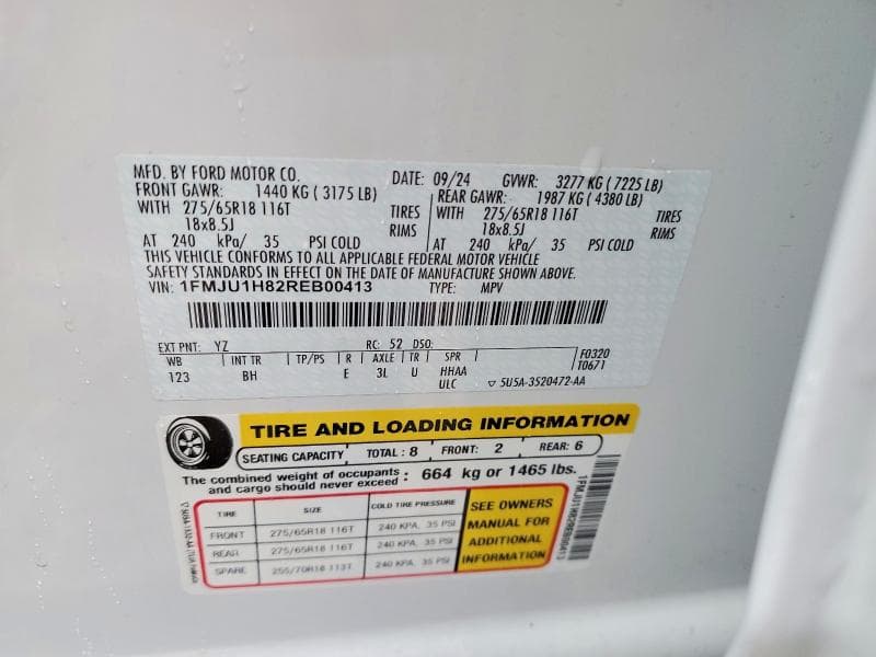 2024 FORD EXPEDITION EL EDDIE BAUER 13