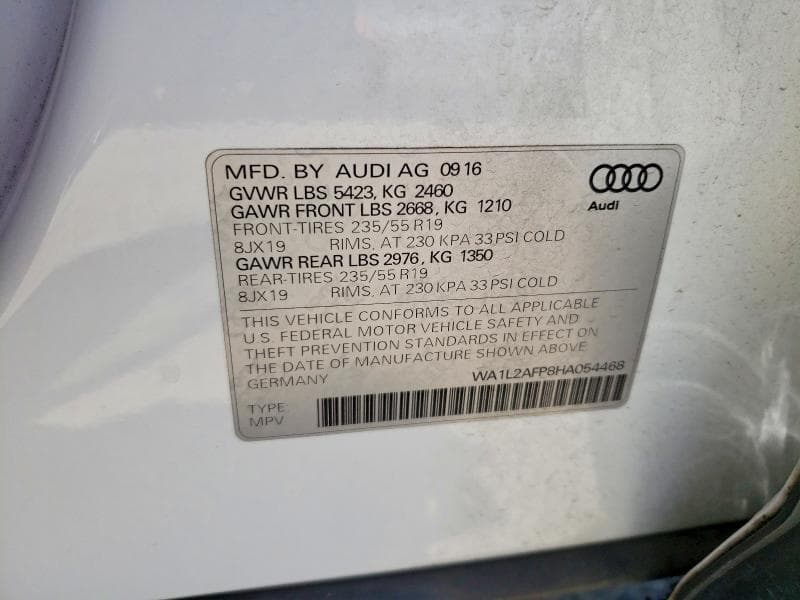 2017 AUDI Q5 PREMIUM PLUS 13