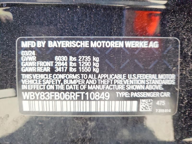 2024 BMW I4 XDRIVE 40 12