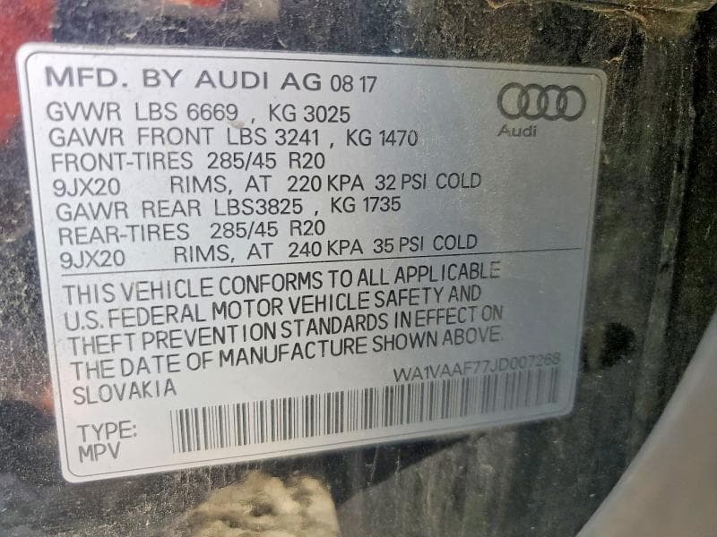 2018 AUDI Q7 PRESTIGE 13