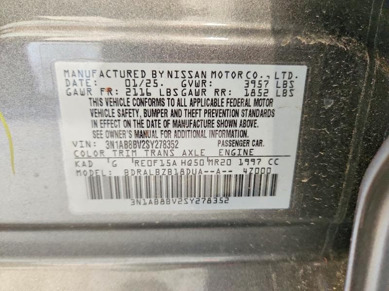 2025 NISSAN SENTRA S 12