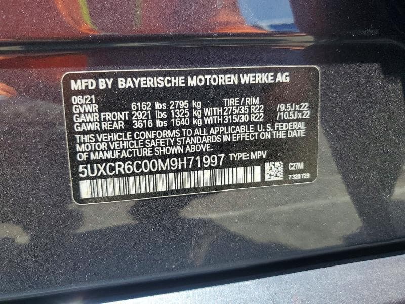2021 BMW X5 XDRIVE40I 14