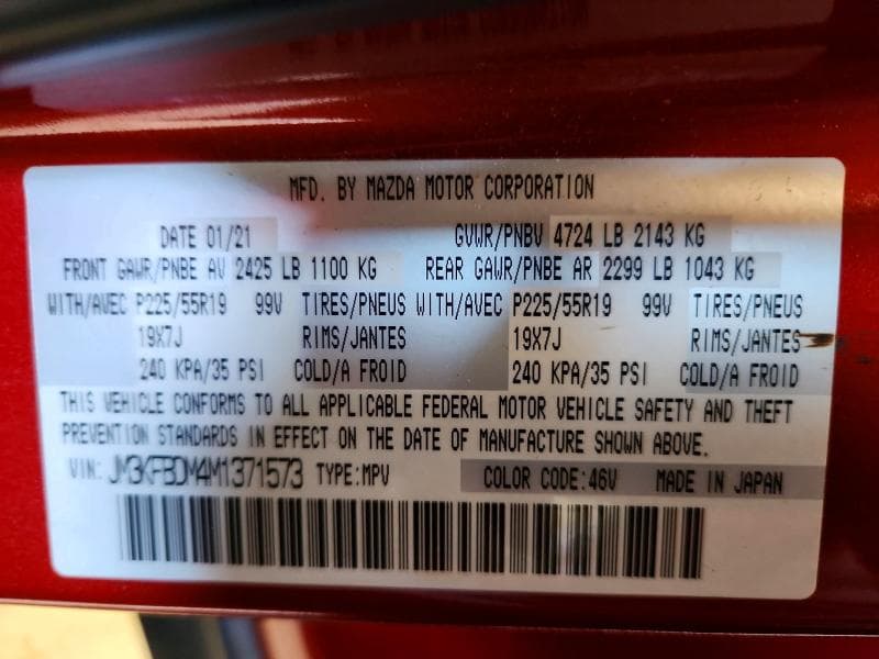 2021 MAZDA CX-5 GRAND TOURING 14
