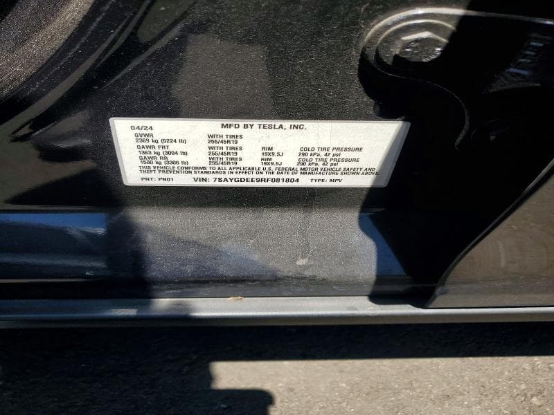 2024 TESLA MODEL Y 13
