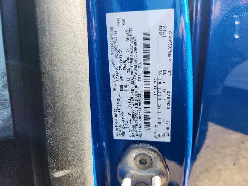 2020 FORD ESCAPE SE SPORT 13