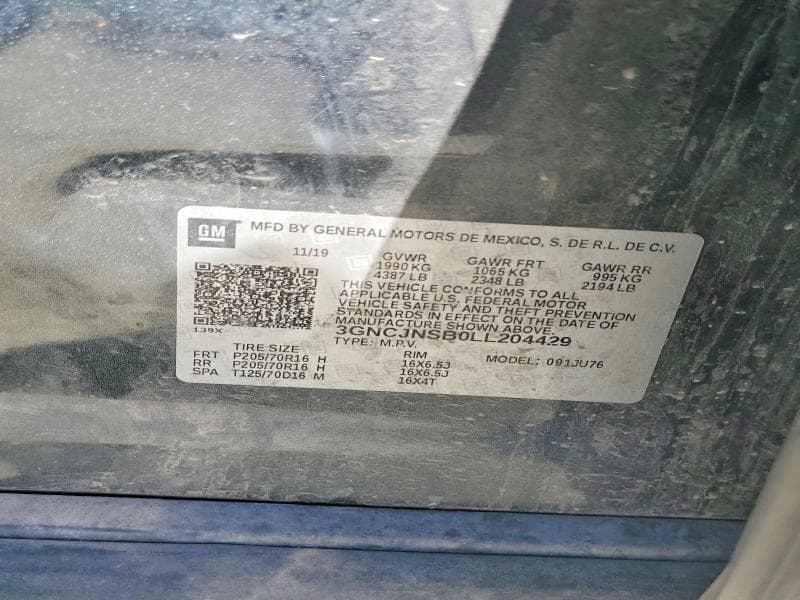 2020 CHEVROLET TRAX 12