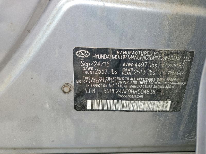 2017 HYUNDAI SONATA SE 13