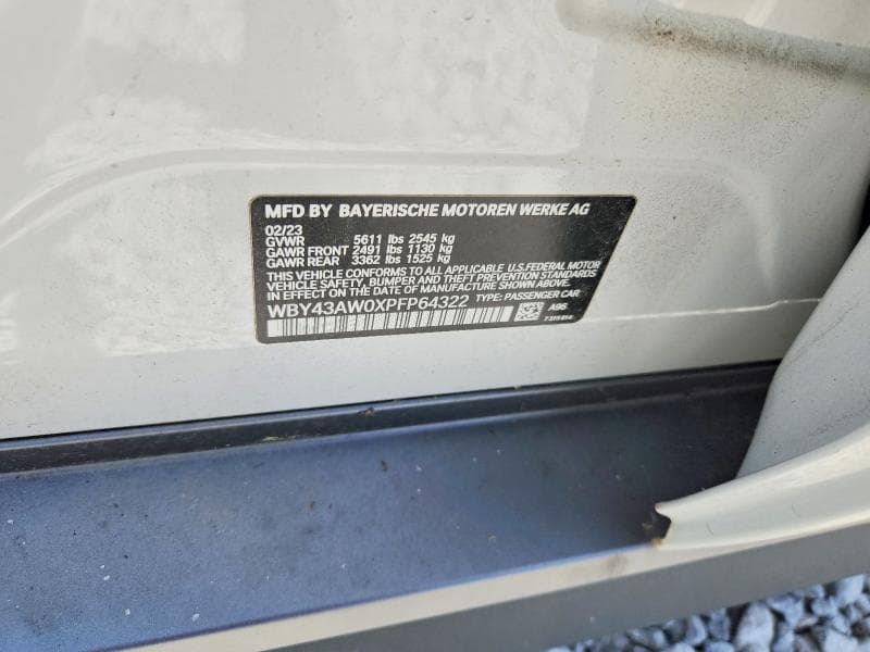 2023 BMW I4 EDRIVE 35 EDRIVE 35 12
