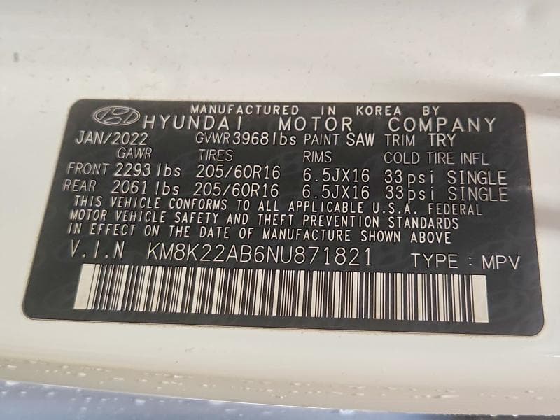 2022 HYUNDAI KONA SE 14