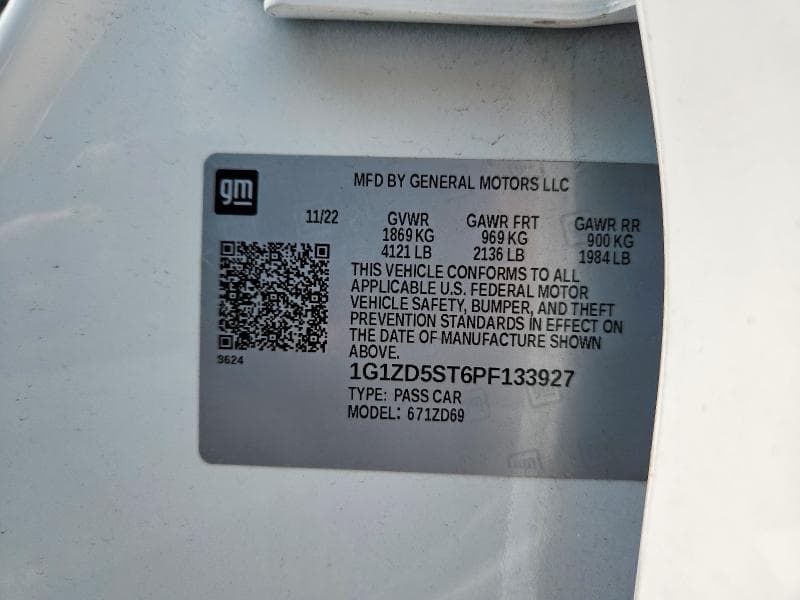 2023 CHEVROLET MALIBU LT 12