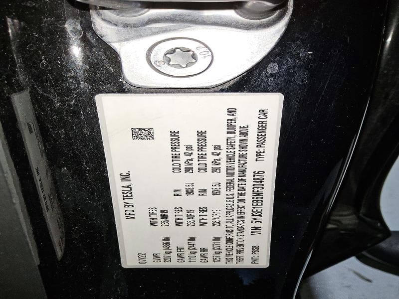 2022 TESLA MODEL 3 12