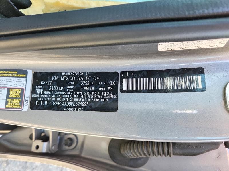 2023 KIA FORTE GT LINE GT LINE 12
